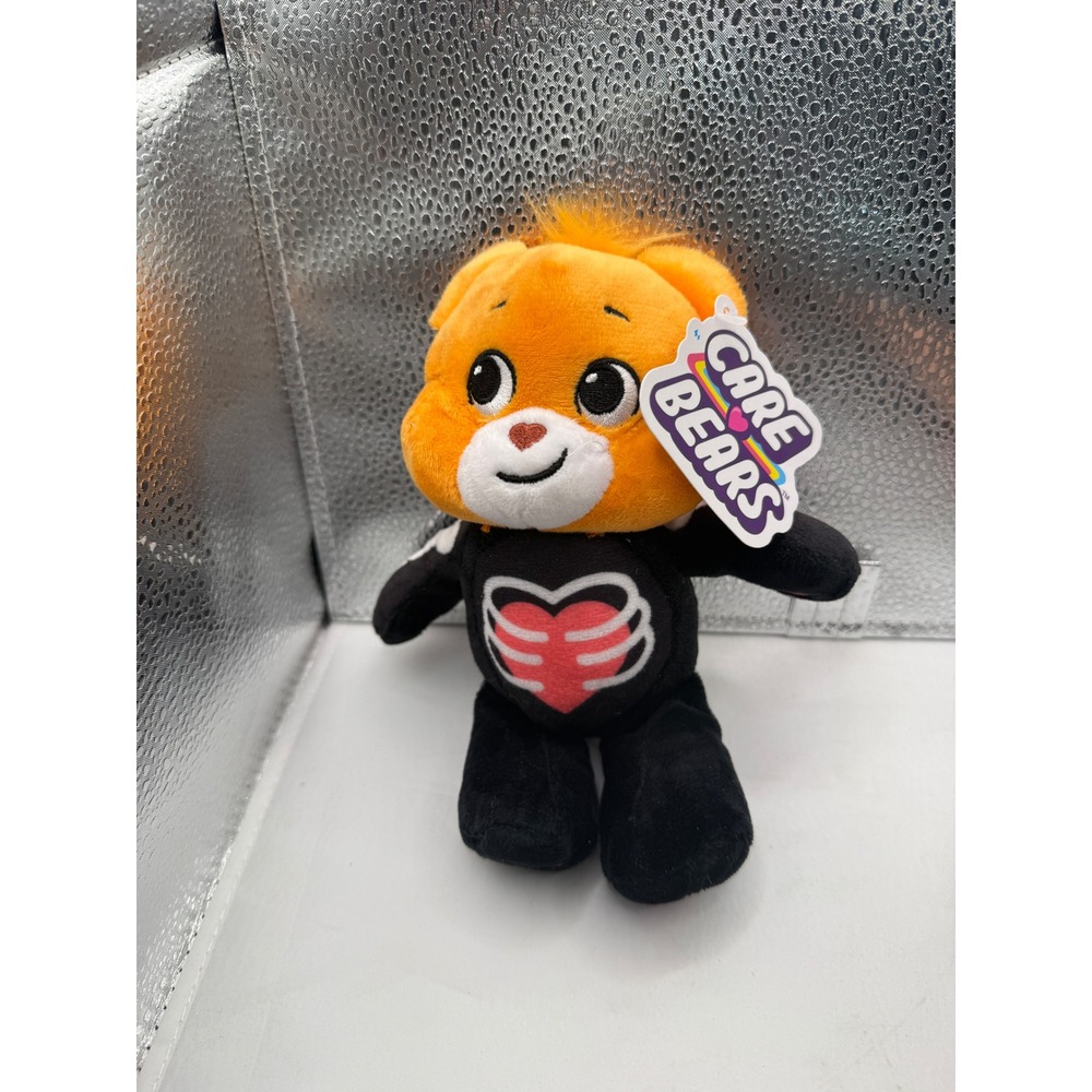 Care Bears Grumpy Bear Plush Toy Black Orange Small Stuffed Animal